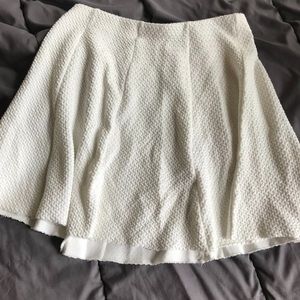 White skater skirt